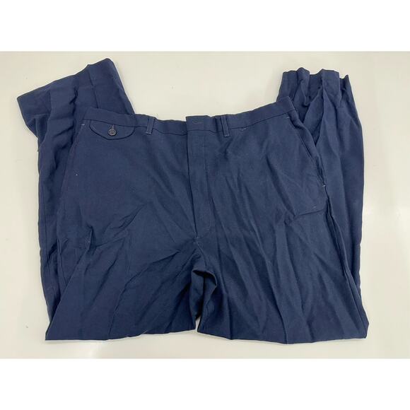 Hagger Mens Dress Pants Size 36x30 Navy Blue - Picture 1 of 15